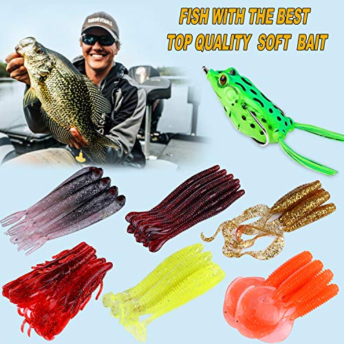 PLUSINNO Fishing Lures, 292/210Pcs Tackle Box with Tackle Included, Crankbaits, Hooks, Weights, Fishing Accessories kit, Fishing Bait Lure Gear Kit Gift for Men Bass,Trout - color: 189pcs Fishing Accessories Kit