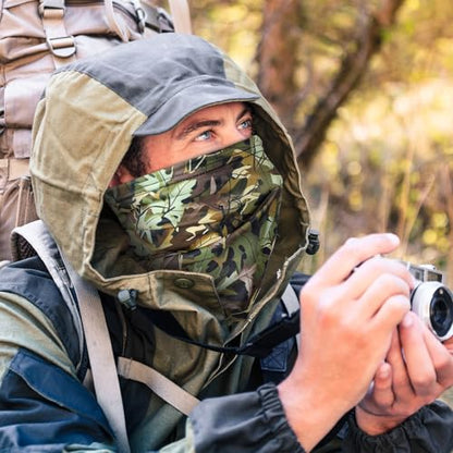 SATINIOR Summer Camo Neck Gaiter UV Protection Cooling Face Mask Sun Hood Bandanas for Men Women Sunscreen Breathable Bandana - style: Hunting Style