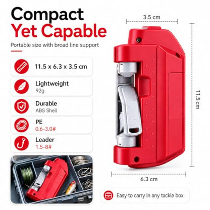 Automatic Fishing Knot Tying Tool, Electric GT FG Knotter Machine, Portable Easy Cast Fishing Line Knot Tying Tool for Anglers, Quick Gear and Tackle Accessories, USB Rechargeable - color: Green