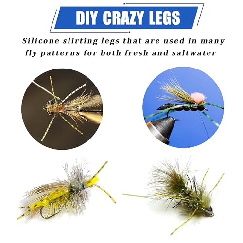 Spinnerbait Skirts Jig Skirts Bass Fishing Jigs Replacement Skirt Silicone 50 Strands Umbrella DIY Fishing Lures Rubber Skirt for Spinnerbaits Buzzbaits Squid Jig Baits Lures - style: 24pcs