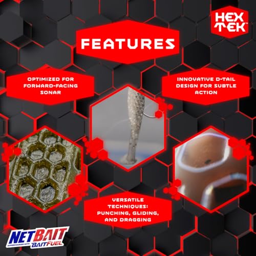NetBait HexTek Blip Minnow | Soft Plastic Swimbait | Precision Finesse Paddle-Tail for Bass | Electric Shad, 3-Inch
