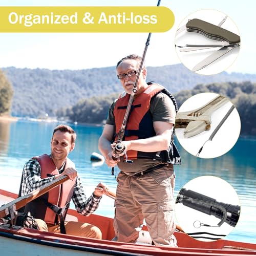 Sibba 6Pcs Retractable Safety Coiled Lanyard, Tool Lanyard with Carabiner Clip, Stretchy Lanyards Elastic Cord Retractable Carabiner for Fishing Equipment Keys, Cards, Tools