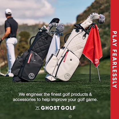 Ghost Golf Magnetic Towel (Caddie) - Ultra-Absorbent Microfiber Golf Towel | With Magnet for Golf Carts or Clubs - 18" x 40" Golfing Gear - Waffle Weave Pattern (Desert Camo) - color: Desert Camo