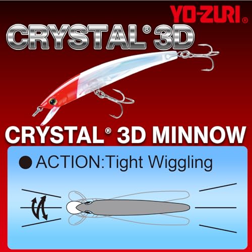 Yo-Zuri Crystal 3D (F) 90Mm 3-1/2" Minnow, Real Mullet - color: Silver Bronze, size: 3-1/2 Inch