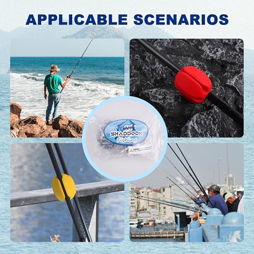 Fishing Rod Holder Straps, 2pcs Silicone 5-Holes Fishing Rod Fixed Ball, Fly Fishing Puller Fishing Accessories for Fishing Pole - style: Black-2pcs
