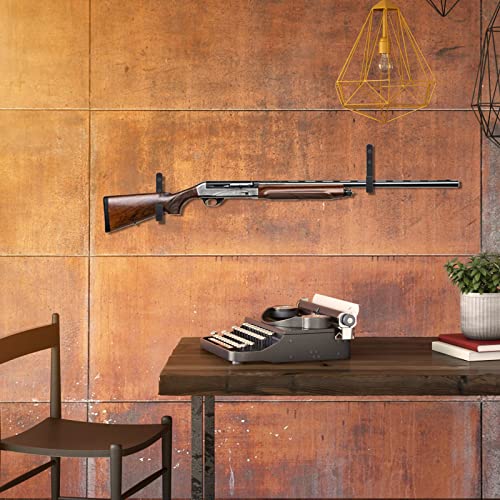 Metal Gun Rack Storage Rifles Shotgun Hooks Wall Mount Hangers for Any Rifles Shotguns Archery Bow with Soft Padding and Heavy Duty Steel… - color: 6Pack Black