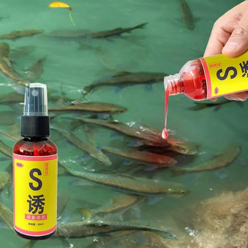 Fish Attractant Spray - Freshwater Bass Lures, Easy-to-Use Liquid Attractant | Fish Scent Enhancer, Crappie Fish Attractant, Long-Lasting Fish Attractant, Fishing Bait Spray for Carp Crucian Carp
