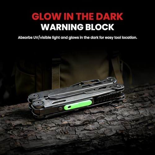 Multitool, 33-in-1 Stainless Steel Multi Tool Pliers with Screwdriver Sleeve, Damascus Pocket Knife, Nylon Sheath for Outdoor, Survival, Camping, Hiking, Simple Repair - size: 33-in-1