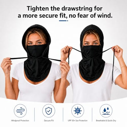 Skull Balaclava Hat for Women Men Sun UV Protection Summer Cooling Full Face Mask Cycling Hiking Fishing Outdoor Sports - color: Skull 11