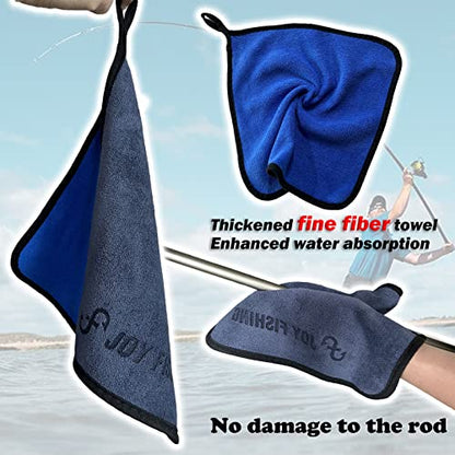 Professional Fishing Gloves,Catch Fish Gloves with Magnet Hooks, Anti-Slip Fishing Gloves Protects Hand (Black) - color: Left Right