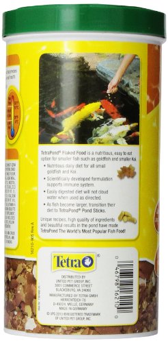 TetraPond Pond Flakes, Complete Nutrition for Smaller Pond Fish, Food for Goldfish and Koi, 6.35 Ounces (Pack of 2) - size: 6.35 Ounce (Pack of 2), style: Original