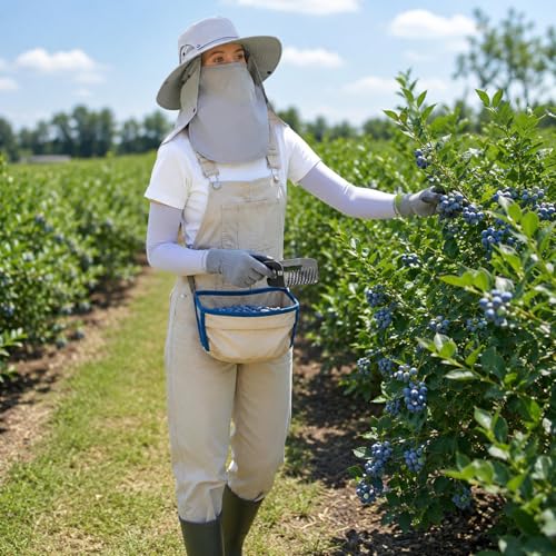 Sun Hat Unisex Face Coverage Shield Neck Flap Cap Garden Lawn Work Sports Hiking Fishing Hats - color: Gray