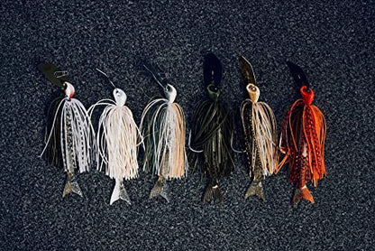 Berkley Slobberknocker and Power Stinger Kit, Green Pumpkin, 1/2 oz., Innovative Design Drives Consistent Vibration Through Entire Trailer, Jig and Swimbait for Bass Fishing, Fusion19 Hook