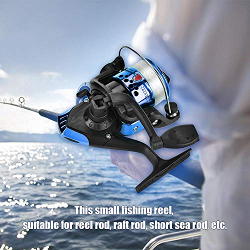 Fishing Reels,Light Weight, Ultra Smooth Powerful,Size 500 is for Ultralight/Ice Fishing,for Reel Rod, Raft Rod(Electroplating Blue)