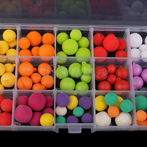 SaditY Pop up Boilies Carp Fishing Baits Fruit Flavours Floating Beads Eco-friendly Soluble in Water 10mm/12mm/14mm - (Color: Package 1), style