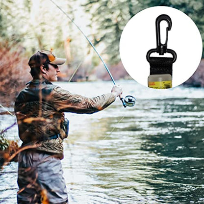 Dry Fly Fishing Floatant Caddy Holder, Floatant Bottle Holder, Attach to Fishing Vest, (2)