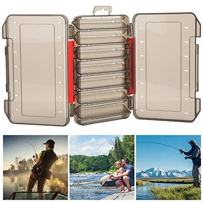 Fishing Lure Box, Tackle Storage Organizer with Adjustable Compartments Transparent Lid for Fishing Baits Lures Hooks Terminal Tackle