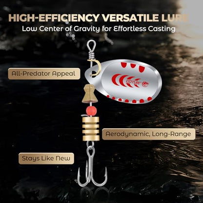 Goture Trout Lures Fishing Spinners, Hard Metal Spinner Baits for Freshwater and Saltwater, Spinner Lures Spoon Blade Fishing Lures Kit for Bass Trout Salmon Pike Walleye Crappie, Gifts for Men - color: A1:67pcs Fishing Lures Kit