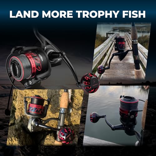 GOMEXUS Power Handle for Penn Fierce III IV/Battle III HS Spinning Reel Replacement Crank 【Please Note The First Picture & Please do not Adapt to Other reels to Avoid Damage to The Reel】 - style: For Fierce 1000-4000 Thread