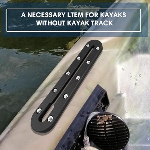 Kayak Track, Kayak Low Profile Track,Kayak Rail, Kayak Accessories Mount Track, Kayak Paddle Holder Kayak Gear Track for Fishing Rod Holde,Fish Finder, Kayak Rod Holder,Anchor Cleats - size: 9 INCH/2 PCS