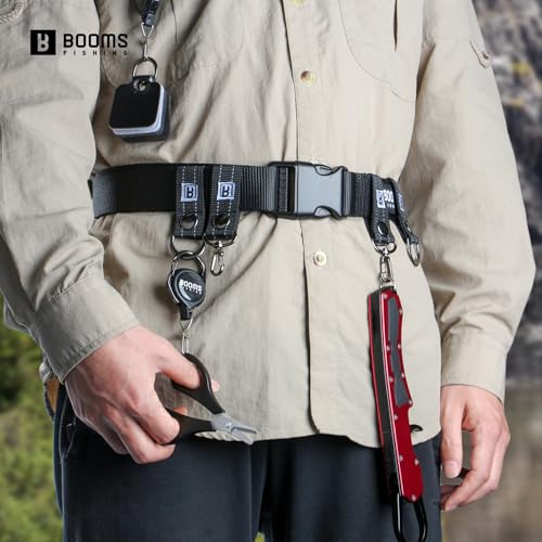 Booms Fishing FB2 Fishing Wade Belt, Adjustable Nylon Wading Belt 45" Max Length, Wade Belts for Casting Surf Kayak Accessory - style: Wade Belt Only
