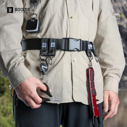 Booms Fishing FB2 Fishing Wade Belt, Adjustable Nylon Wading Belt 45" Max Length, Wade Belts for Casting Surf Kayak Accessory - style: Wade Belt Only