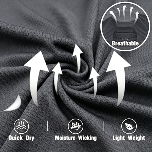 LeeHanTon Men UPF 50+ Sun Protection Hoodie Long Sleeve Shirts Dry-Fit UV Breathable Work Athletic Summer Pullover Sweatshirt - color: A-dkgy-with Mask, size: X-Large