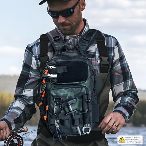 THKFISH Fishing Backpack with Rod Holder, Fishing Tool Kit, Water-Resistant Bag With Fishing Lures Kit, Fishing Tackle Box and Pliers Set for Men Women (Black-87pcs) - color: Black-87pcs