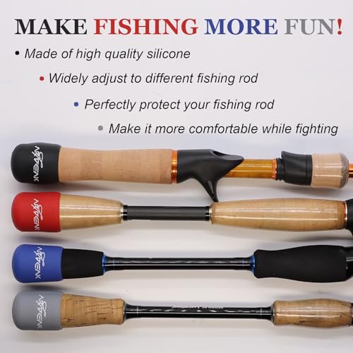 Dovesun Fishing Rod Butt Cushion Fishing Rod Seat Cushions Fishing Rod Protector Fishing Rod Butt Cap End Fishing Rod Holders Small(31mm/1.22in) 4 Colors 8pcs - color: 8PCS-Fit for 1.02"-1.18"(26mm-30mm) Rod Butt