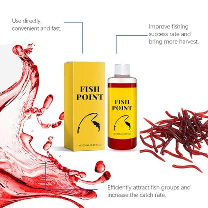 Concentrated Fish Attractant Liquid - Red Worm Liquid Spray,2027 New Powerful Bait Attractant Scent Bait Fish AttractantLiquid for Trout, Panfish and More, Enhances Scent & Improves Biteresponse - color: 1pcs
