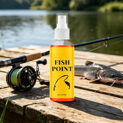 Concentrated Fish Attractant Liquid 80ml Lure Additive Fish Point Liquid | Fast-Acting Bait Additive for Lake River Stream Shore Boat Outdoor Trip Bass Trout Angler Dad Husband Boyfriend Men