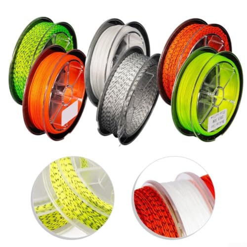 8-Strand for Braided Fly Line Backing 50M Dacron Fishing Leader with Loop 20lb 30lb Low Friction - size: E