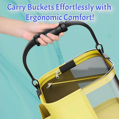 Foldable Fishing Bucket, Easy Water Hauling and Live Fish Bait, Portable Fishing Container for Camping, Fishing, Outdoors, 2 Gal