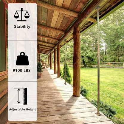 2 Pack 59" - 100" Adjustable House Floor Wall Jack Post Pole Rod Fit for Leveling Framing Basement Crawlspace Beam Roof Stair Ceiling - size: 59-100 inch
