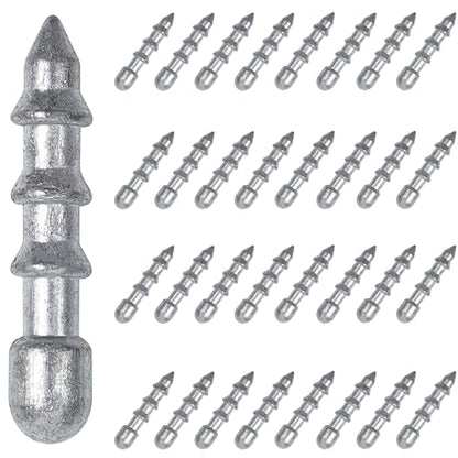 Nail Weights for Bass Fishing Sinkers Weights,40pcs Wacky Worm Weights Insert Sinkers Weights for Plastic Wacky Rig Bass Fishing - style: 1/8oz - 40pcs