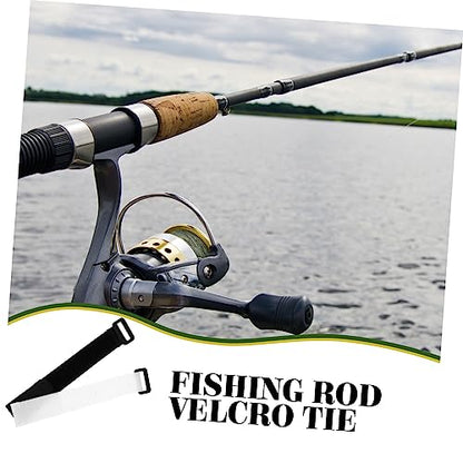 10pcs Adjustable Fishing Rod Wraps Straps for Organizing Fishing Gear Includes Bands for Transporting Poles Reducing and Enhancing Convenience