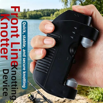 Electric Lure GT Knotter - Professional Fishing Tool, Quick Fishing Knot Tying Tool, Automatic Knotting Machine Tying Device Fishing Hook Tier Knots Lure Tool for Fishing Lovers - color: Black