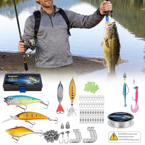 THKFISH Telescoping Fishing Rod and Reel Combo with Backpack, Carbon Fiber Travel Fishing Pole Spinning Reel Kit with Fishing Lures, Fishing Tools Kit for Men - color: Camo Backpack With Fishing net, size: 39IN