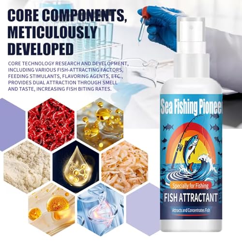 Concentrated Fish Attractant, 13.5x4cm Fish Spray for 100ML Liquid Attractant, Concentrated Trout Scent, Angling Gear, Outdoor Recreation