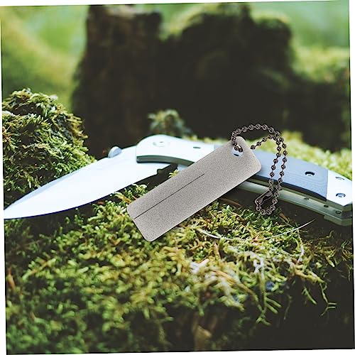 DOITOOL 2 Pcs Diamond Sharpening Stone Whetstone Pocket Mini 2.55 X 0.78 X 0.03 in for Kitchen Knives Outdoor Knives Fishing Hooks Scissors Camping