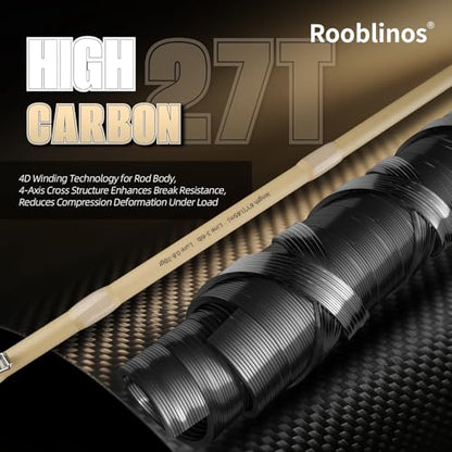 Ultralight Trout Spinning Rod,1.85m 6' Fast Action Carbon Fiber Fishing Pole, Stream Lake River Bass Trout Panfish Crappie 0.8-7g Lure, Sensitive Tip, Portable 2-Piece Travel Design - size: PE-S612UL-1.85m