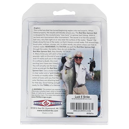 Redman Spinner Bait by Jimmy Houston, 3/8 Ounce Colorado Spinnerbait - color: Black/Yellow