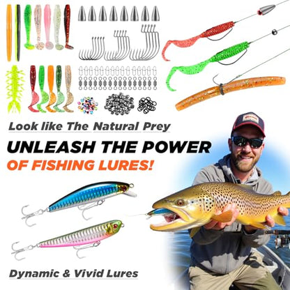 PLUSINNO Fishing Backpack with Fishing Rod and Reel Combos Tackle Boxes, Waterproof Tackle Backpack for Gear with Rod Holder, Fish Gifts for Men with Tool Kit - color: Khaki Fishing Backpack With Fishing Rod