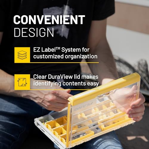 Plano EDGE 3600 Terminal Tackle Storage, Gray and Yellow, Includes 10 Hook Retainers, Rustrictor Rust-Resistant Technology, Waterproof Premium Fishing Utility Box - style: 3600 Terminal