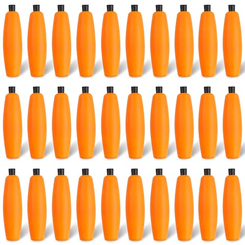 SILANON Peg Floats Fishing Bobbers,Foam Cigar Fishing Floats Bobbers Catfish Floats Slip Fishing Cork Bobbers with Pipe Plug for Catfish Santee Rig Freshwater Saltwater Fishing - size: 2.5 inch, style: Orange-30pcs