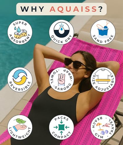 3-in-1 Wearable Beach Wrap & Lightweight Travel Towel – Sarong with Secure Button Closure, Quick-Dry Sand-Free Microfiber, Adjustable Fit (64”x33”, Fits S–4X), Compact Pool & Beach Essential - color: Green Arrows