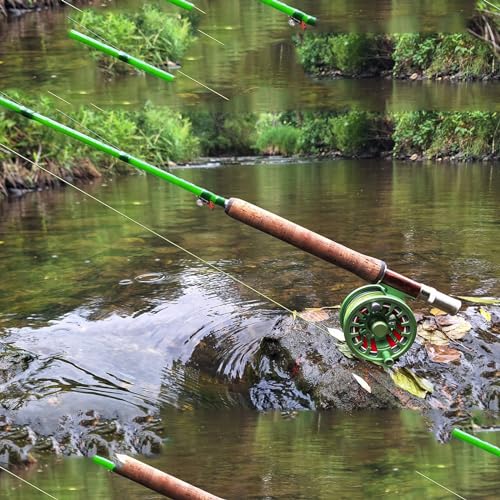 Aventik Fly Fishing Line Float Weight Forward Fly Line Fishing Trout Line Exposed Loop - color: Grass green, size: WF-8F