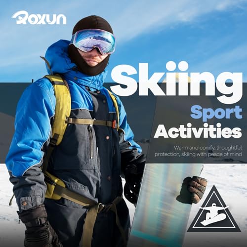 ROXUN Balaclava Ski Mask, 5 Pack Neck Gaiter Motorcycle Summer Cooling | UV Protection Shiesty, Windproof Scarf for Men/Women, Face Mask, Versatile Use - color: Black+sand Camo+camouflage+chocolate+sand
