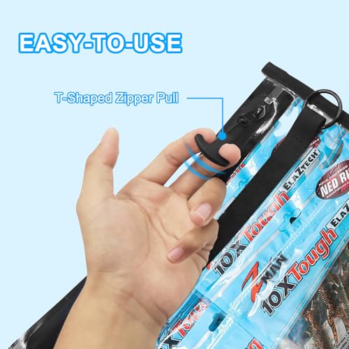 Fishing Gear Storage Bag Bait Storage Sealed Edges Waterproof Protection Durable and Sturdy Large Capacity PVC-Free Fishing Accessories Bag - size: (B-2 Pack, Large)