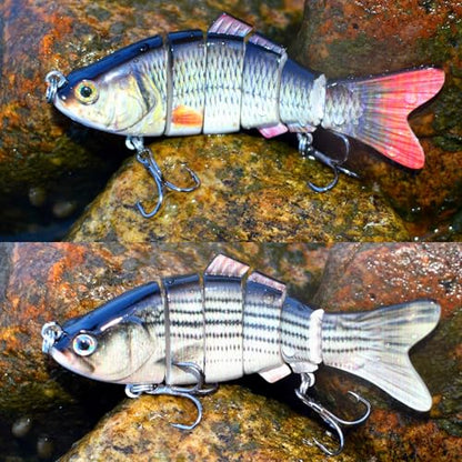 Fishing Lure Swimbait Crankbait Trout Bass Catfish Muskie Bait Fishing Accessories Fishhook Hunting - color: Shad-3.8''-3PCS-Set B